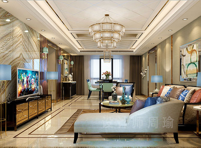 艹美女逼视频的网站世纪江尚三室两厅168平装修设计效果欣赏